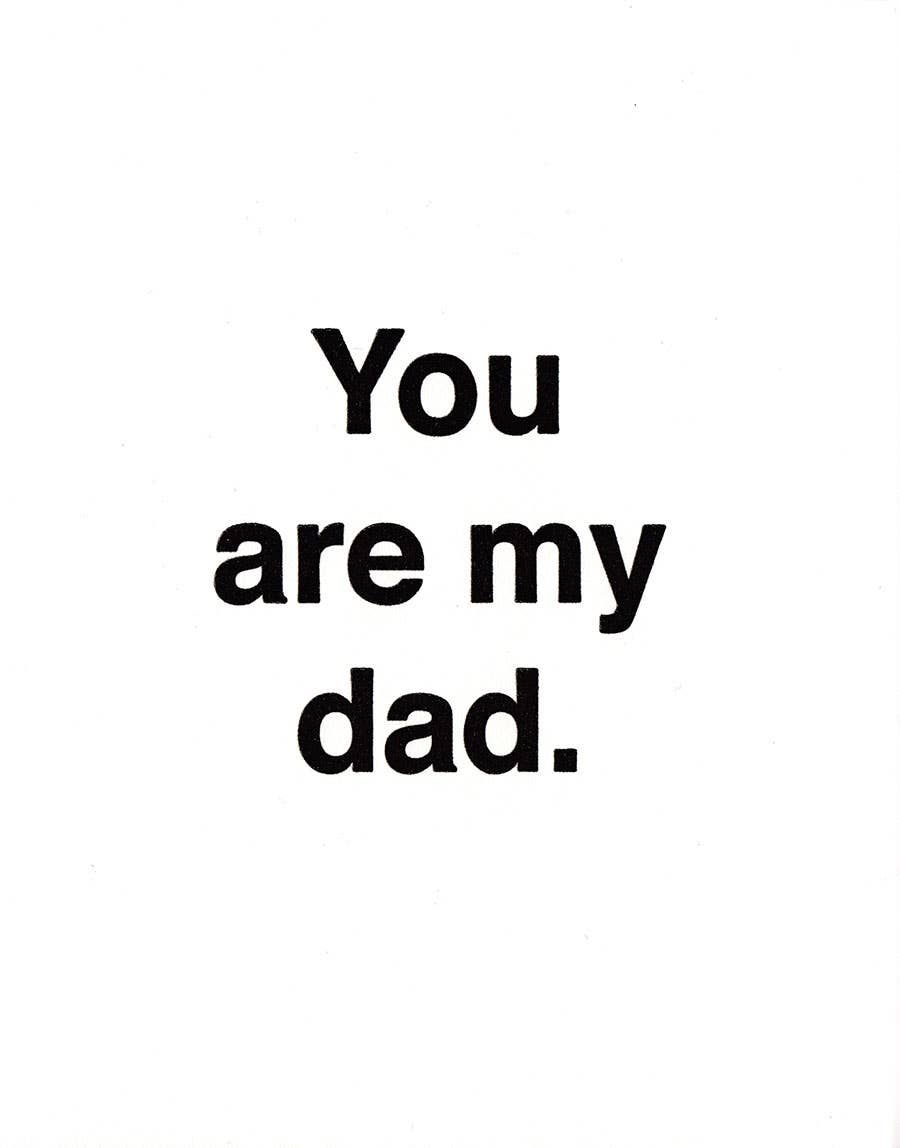 Lady Pilot Letterpress - Generic Dad Father's Day Greeting Card