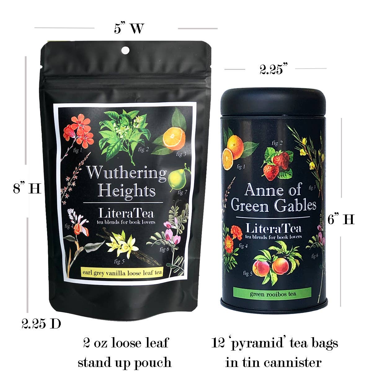 Fly Paper Products - Wuthering Heights Earl Grey Bookish Tea Blend: 2oz Loose Leaf Pouch