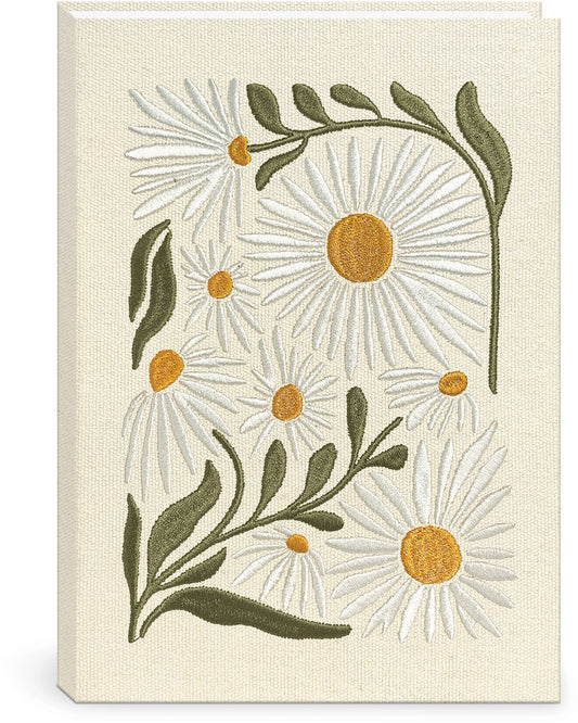 Lady Jayne - FABRIC EMBROIDERED JOURNAL FLOWER MARKET DAISY