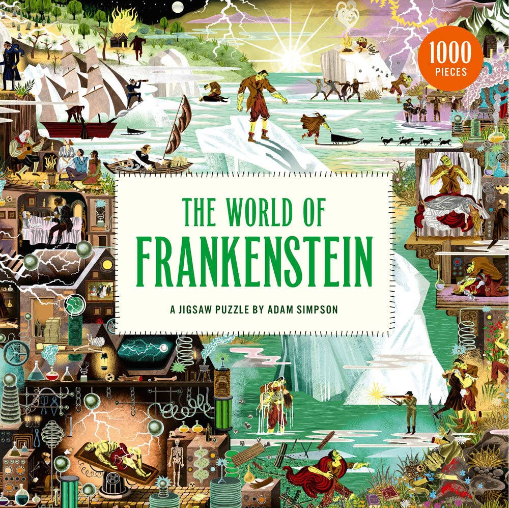 The World of Frankenstein 1000 Piece Puzzle - Stomping Grounds