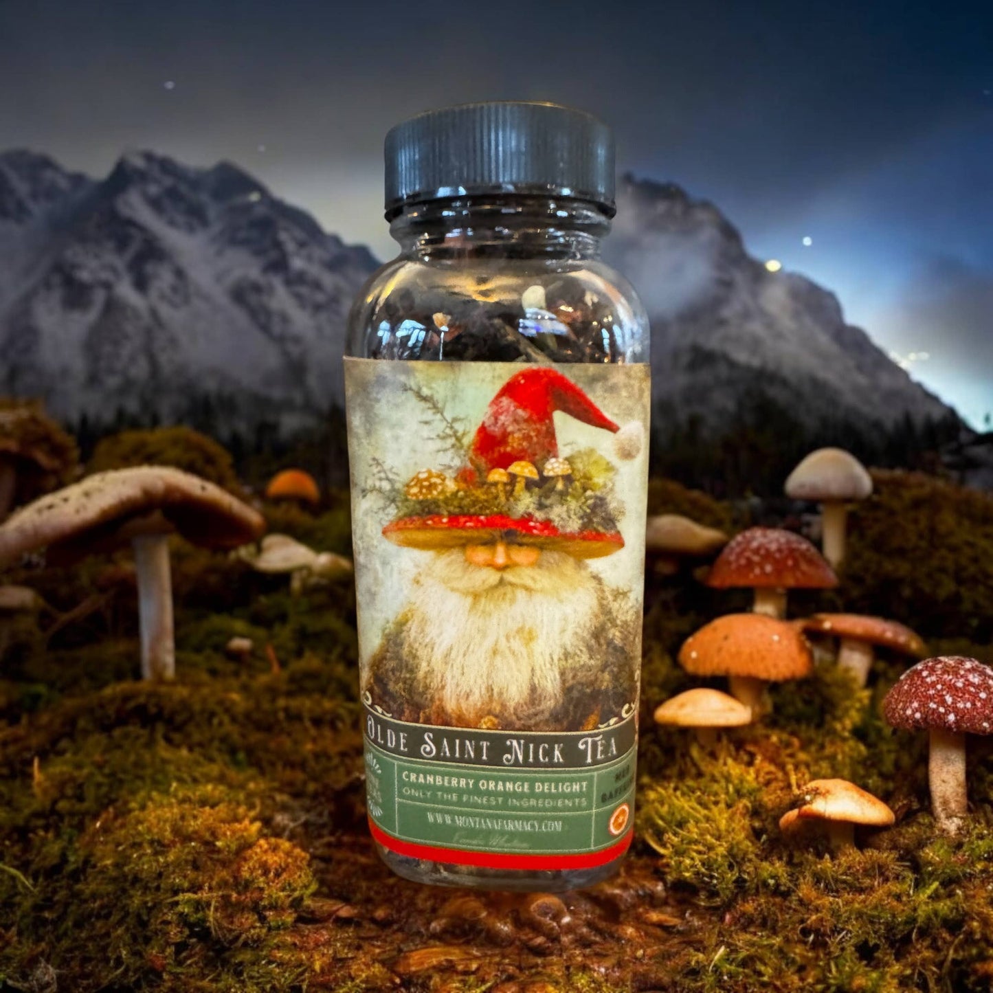Montana Farmacy - Olde Saint mushroom Nick Vintage Victorian Christmas Tea