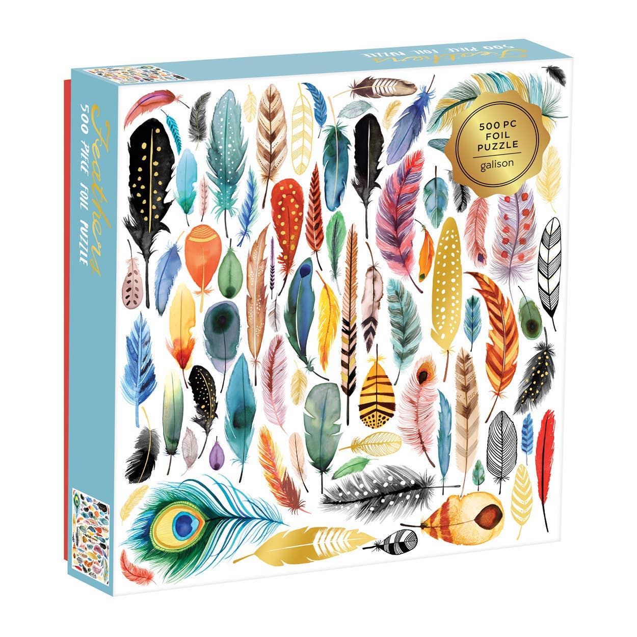 Chronicle Books - Feathers 500 Piece Foil Puzzle