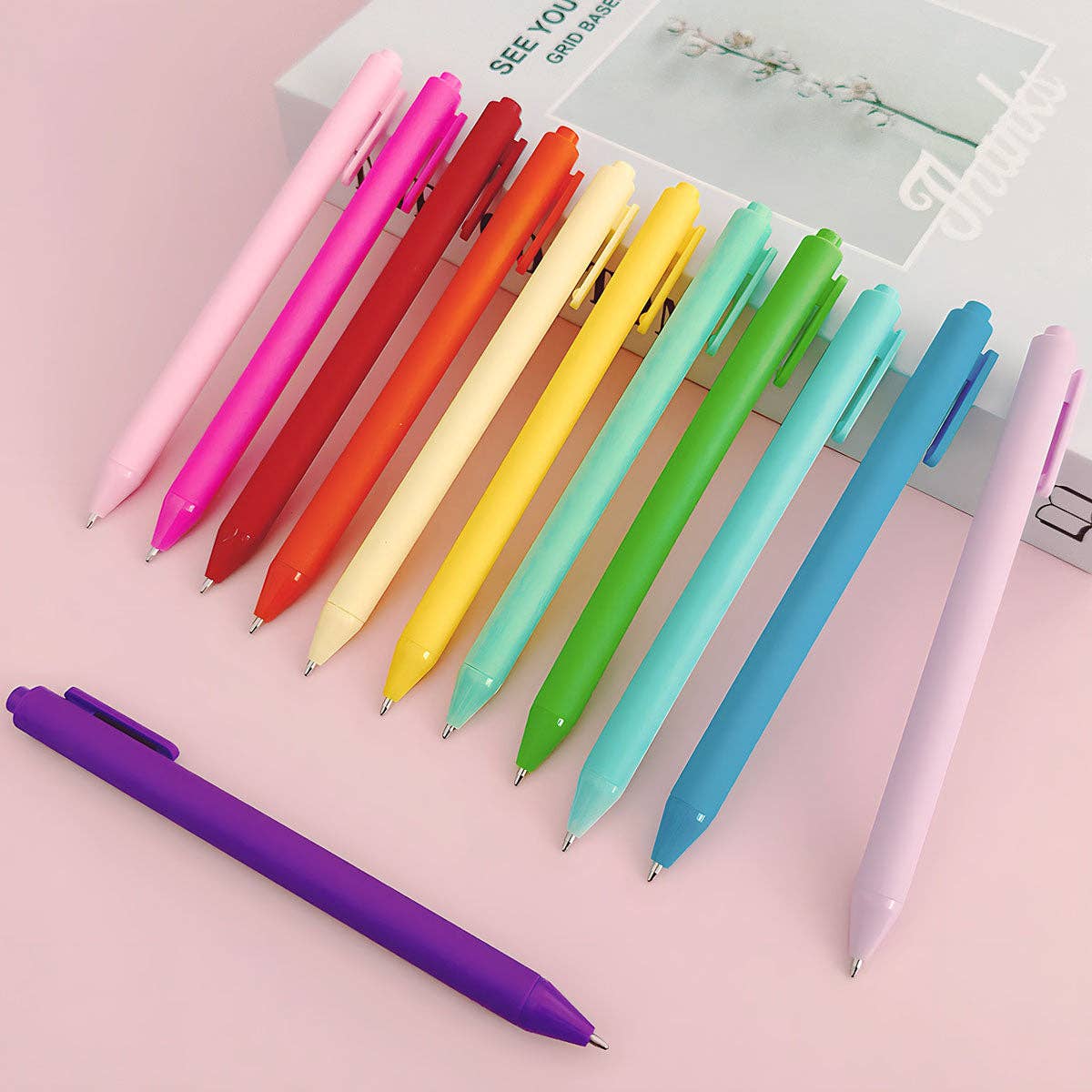 Wrapables.com - Wrapables Colorful Vibrant Retractable Ballpoint Pens