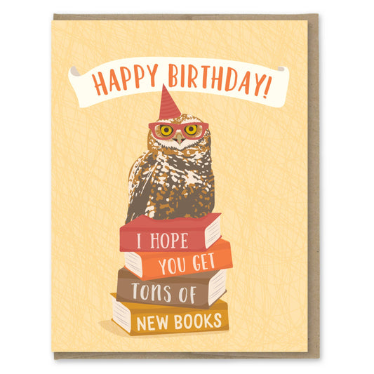 Modern Printed Matter - New Books Birthday Card