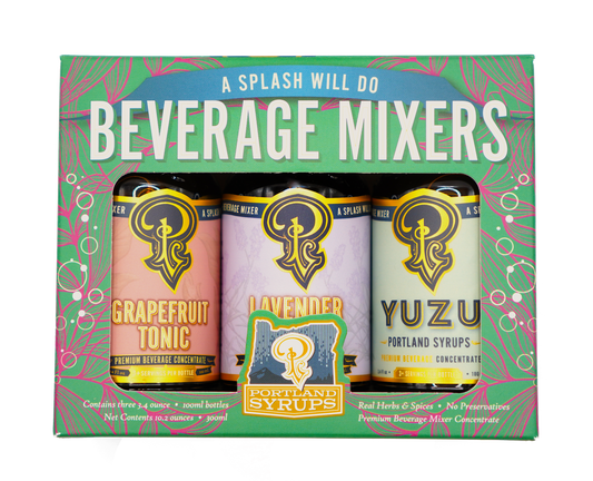 Portland Syrups - Gift Set - Emerald Standard Cocktail / Mocktail Drink Mixers