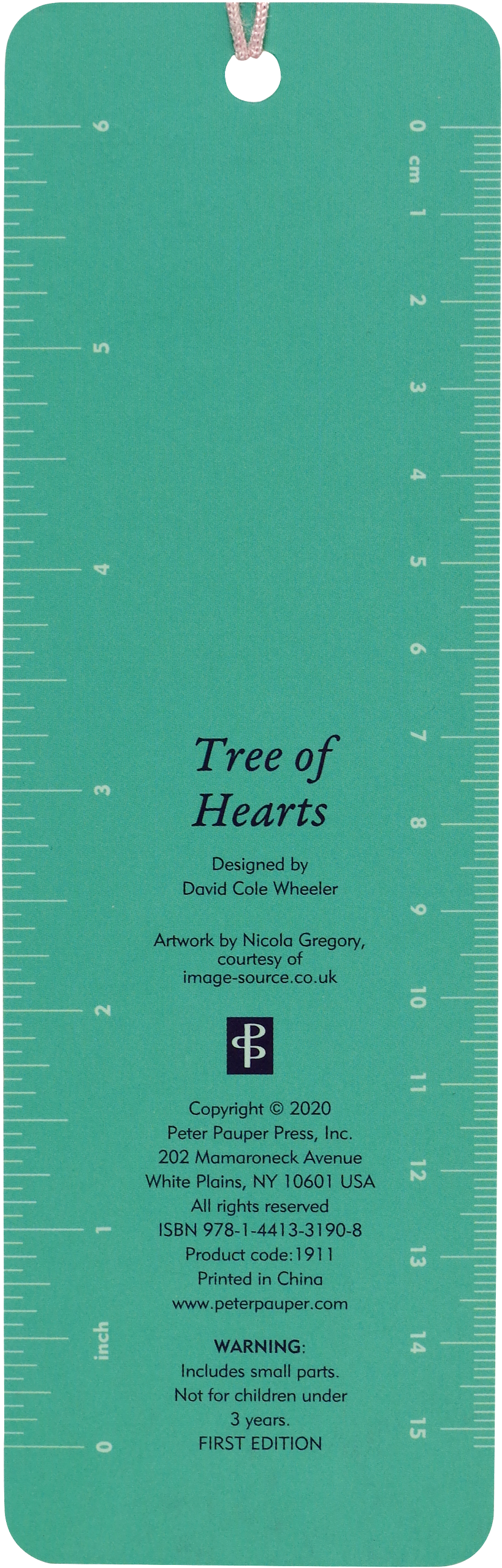 Tree of Hearts Beaded Bookmark