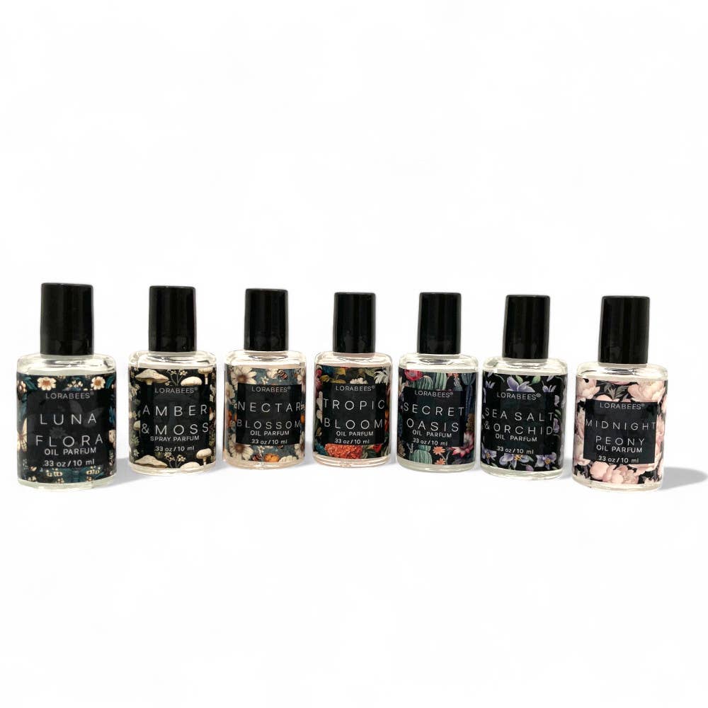 Lorabees - STARTER KIT (Roller Oil Parfums) "Jardin de Lune Noire"