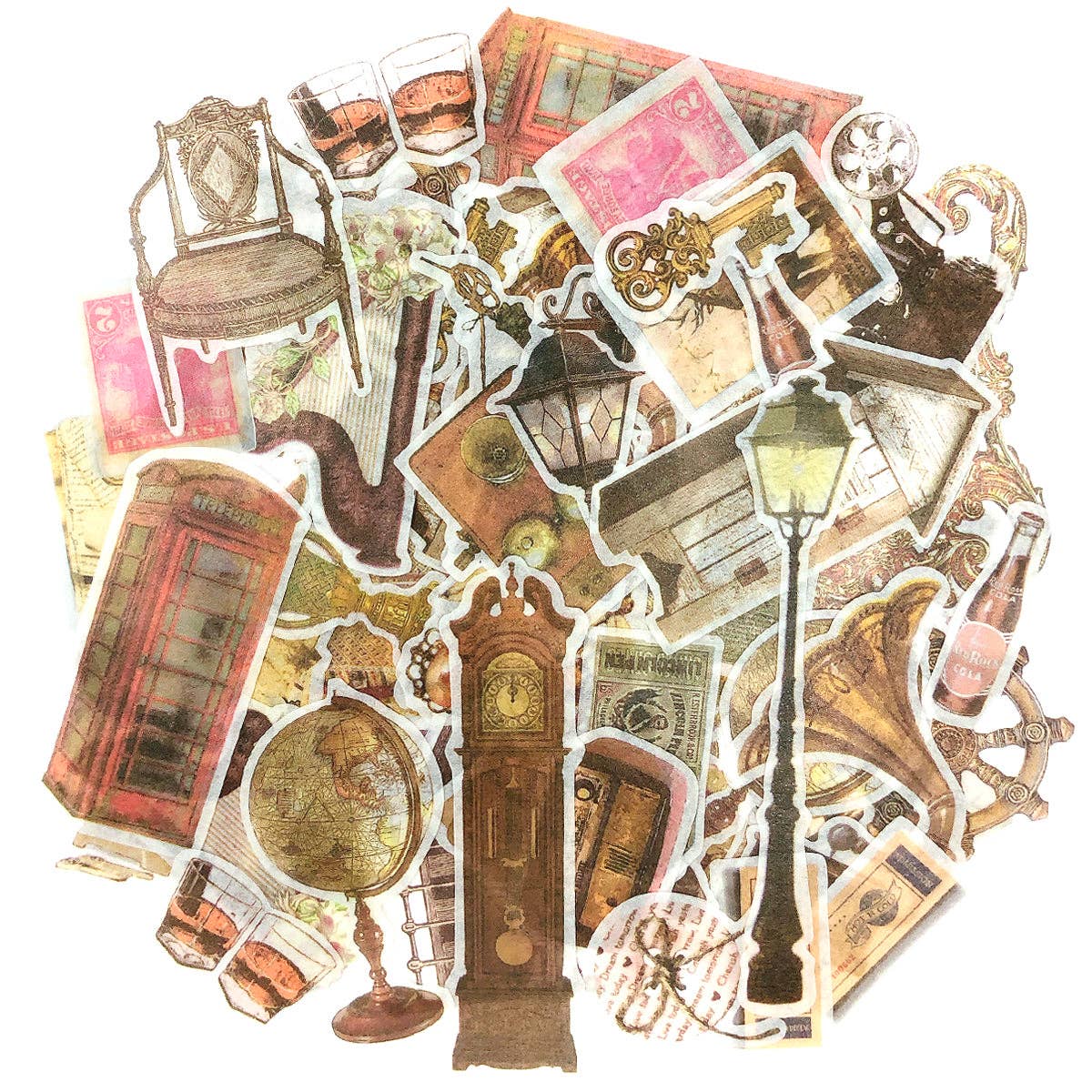 Wrapables.com - Wrapables Decorative Scrapbooking Washi Stickers, (60 pcs): Butterflies