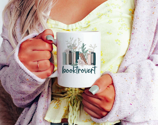 House Of Rodan - Booktrovert - Book Reader Library Gift Coffee Mug KTJ07: 11oz White