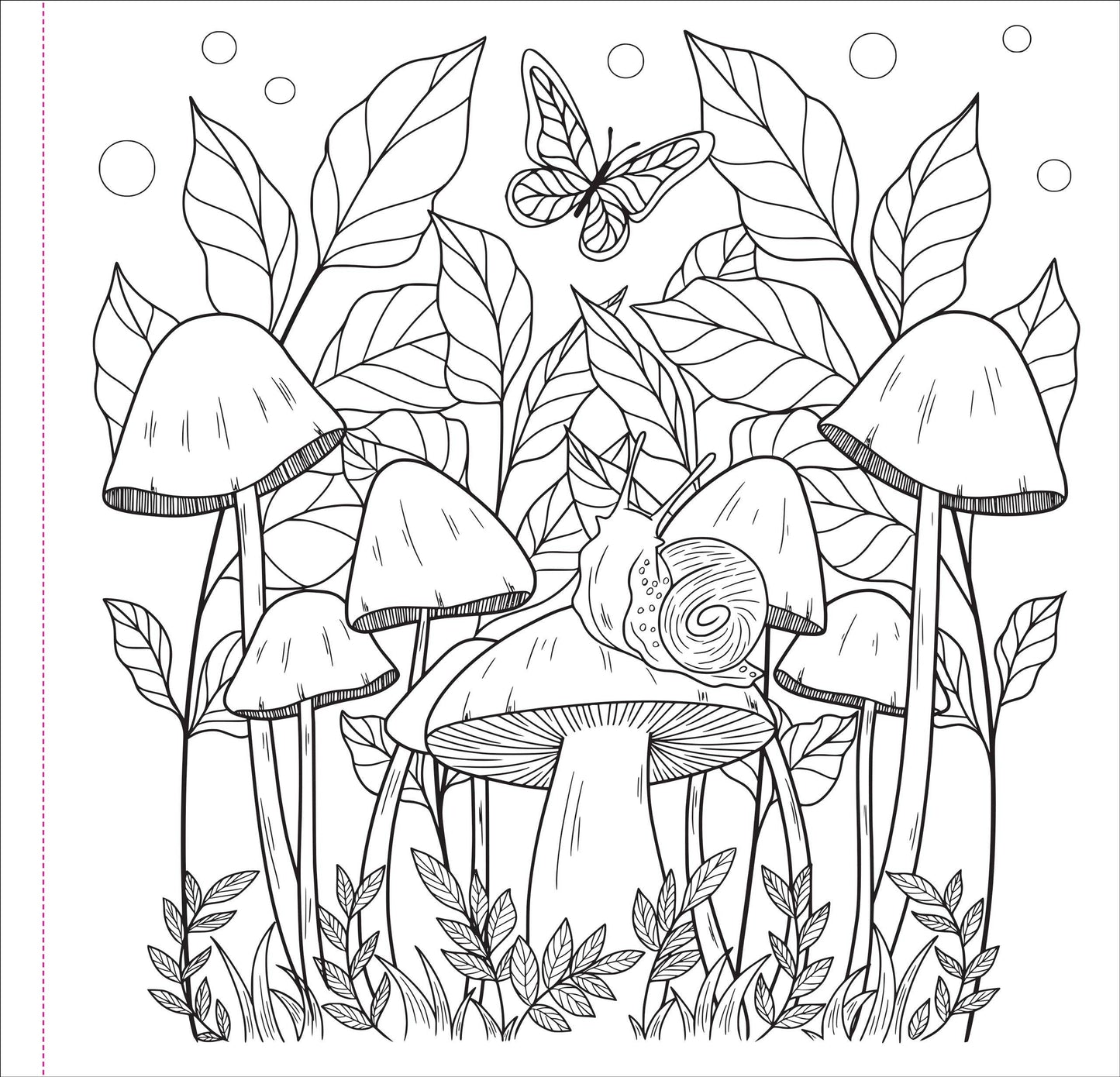 Peter Pauper Press - Mushrooms Adult Coloring Book