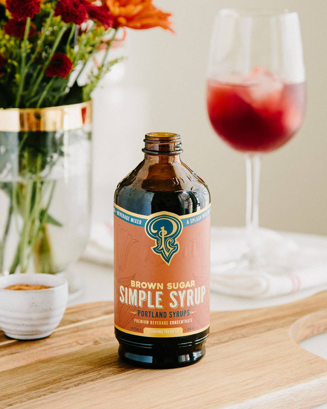 Portland Syrups - Brown Sugar Simple Syrup 3.4 oz  - cocktail / mocktail mixer