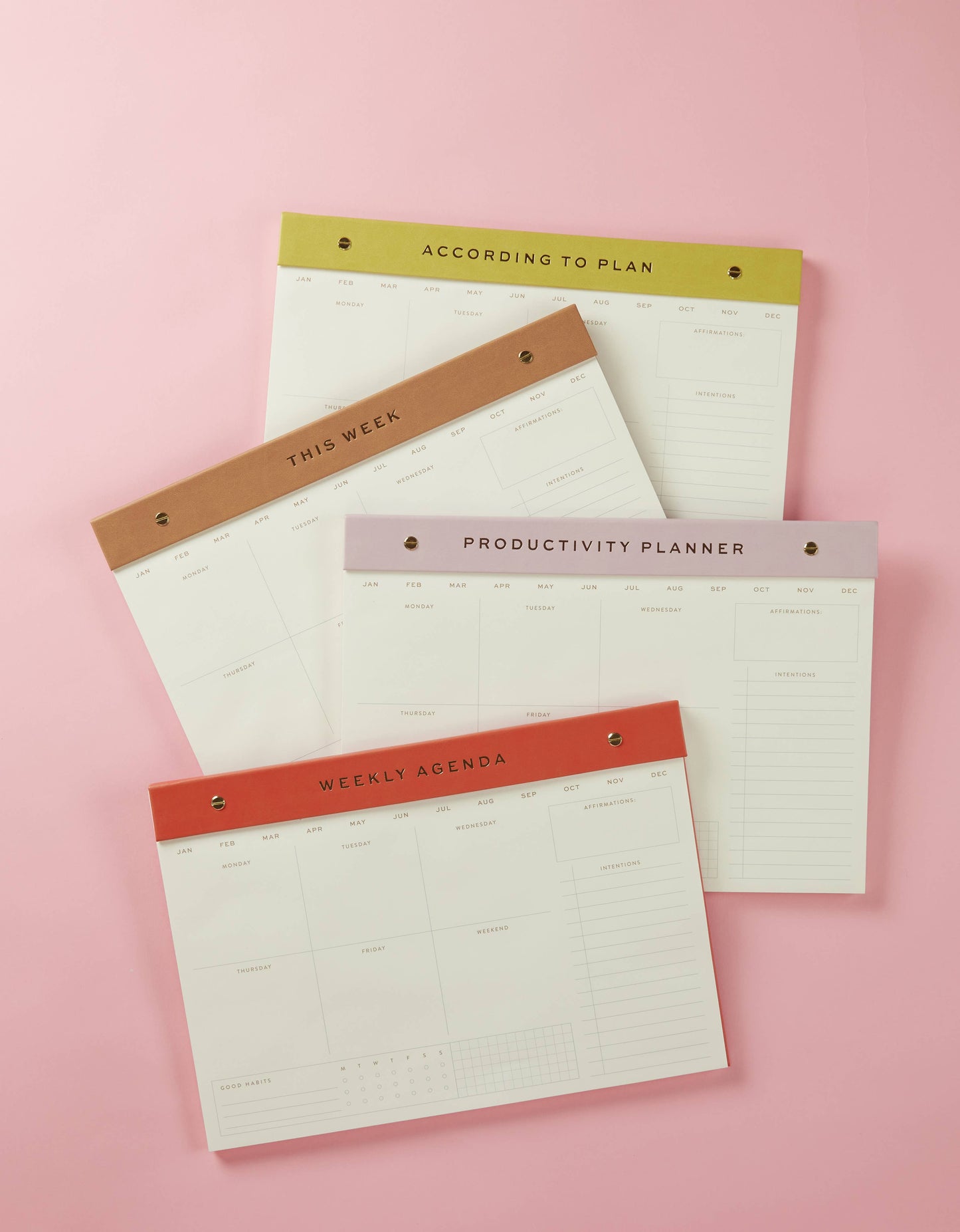 Weekly Postbound Notepad: Matcha / 9.75 X 14"