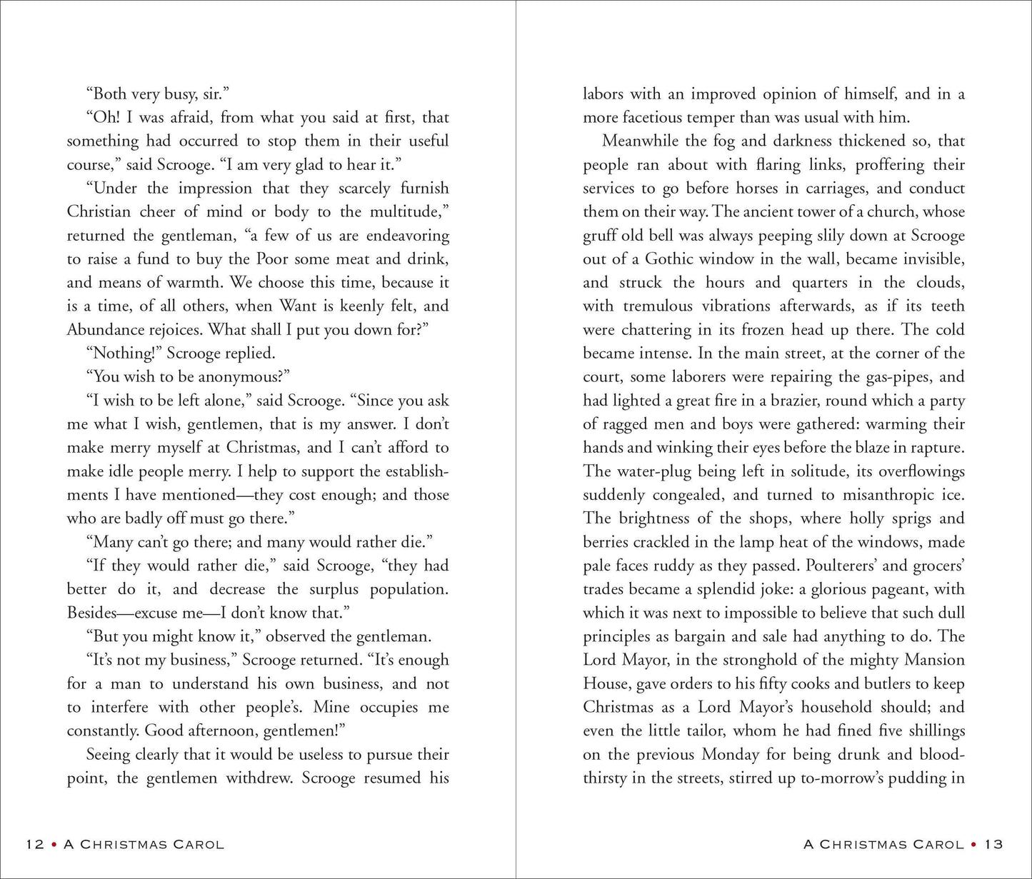 A Christmas Carol by Charles Dickens