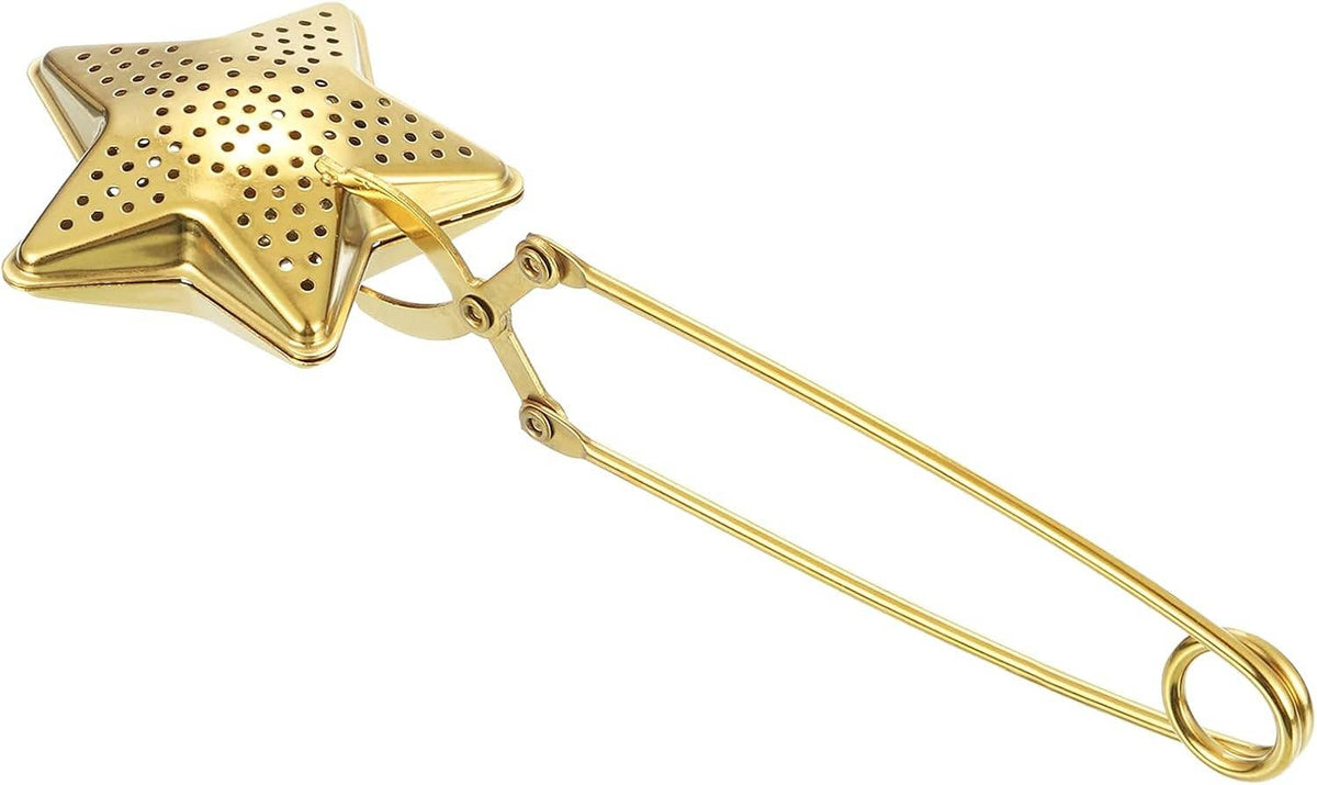 Gold Star Snap Tea Infuser with Handle, Loose Leaf Tea Steeper