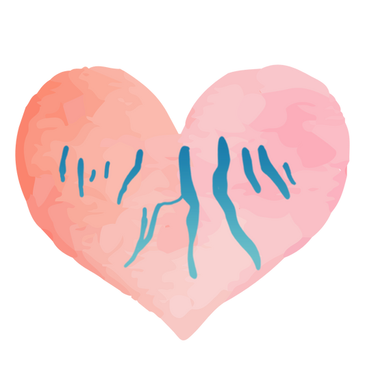 Lake Town Love - Finger Lakes Pink Heart Sticker