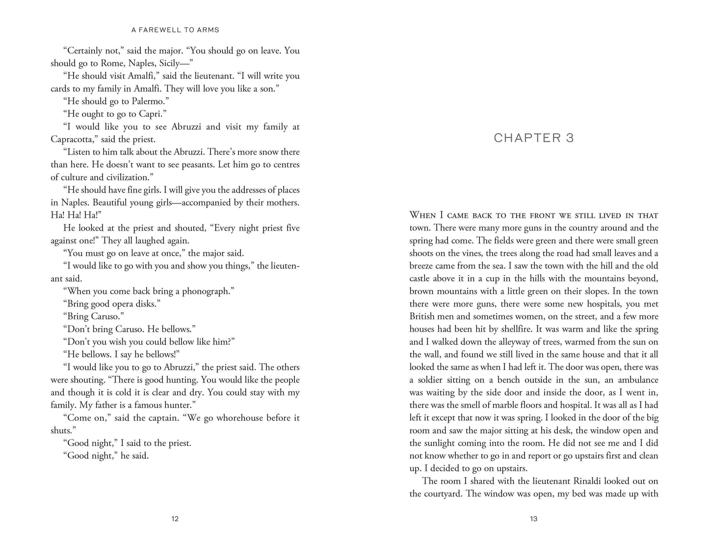A Farewell to Arms by Ernest Hemingway
