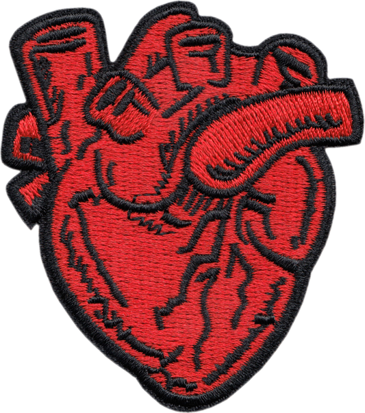 Patch - Red Anatomical Heart -  Goth Punk Medical Vibes