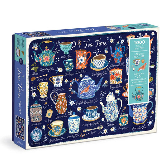 Chronicle Books - Tea Time 1000 Piece Puzzle with Shaped Pieces