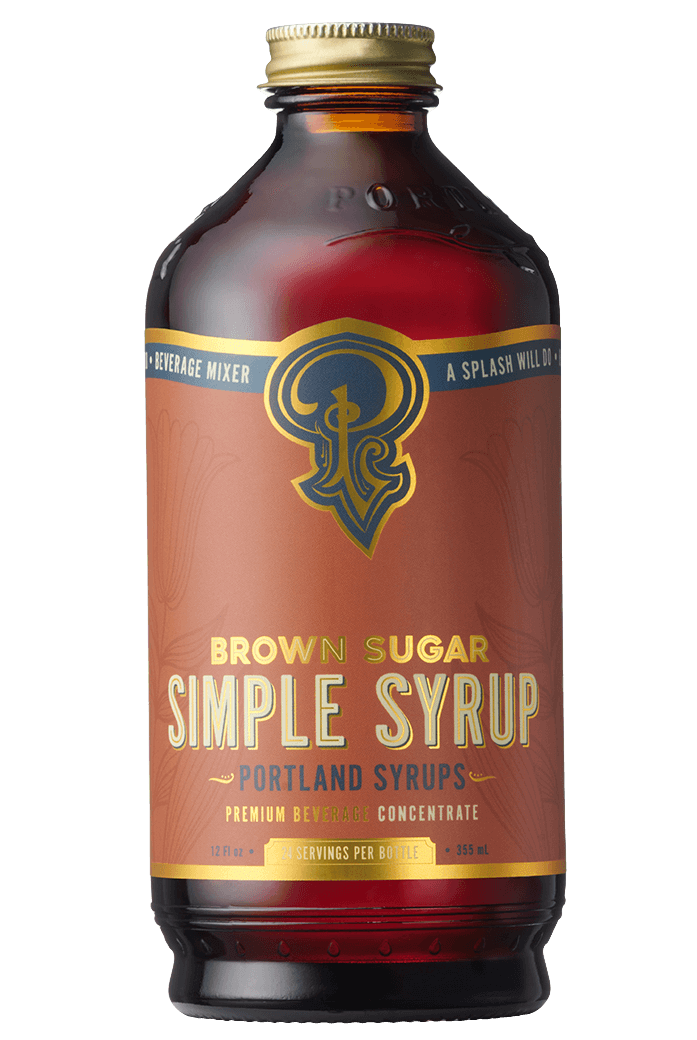 Portland Syrups - Brown Sugar Simple Syrup 12 oz - cocktail / mocktail mixer