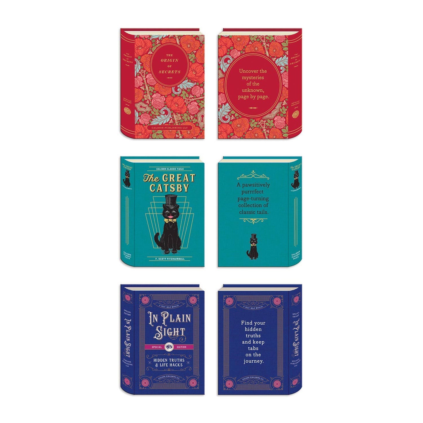 Vintage Books Shaped Magnetic Bookmarks - Chronicle Books