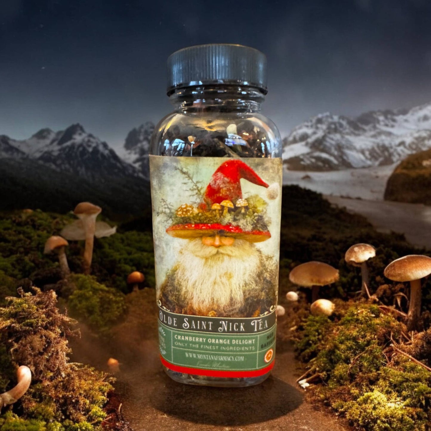 Montana Farmacy - Olde Saint mushroom Nick Vintage Victorian Christmas Tea