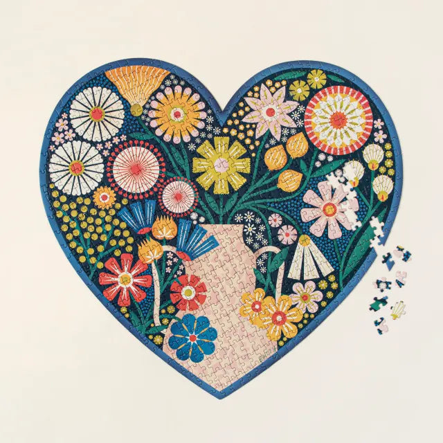 Heart Bouquet Jigsaw Puzzle - Seltzer Goods