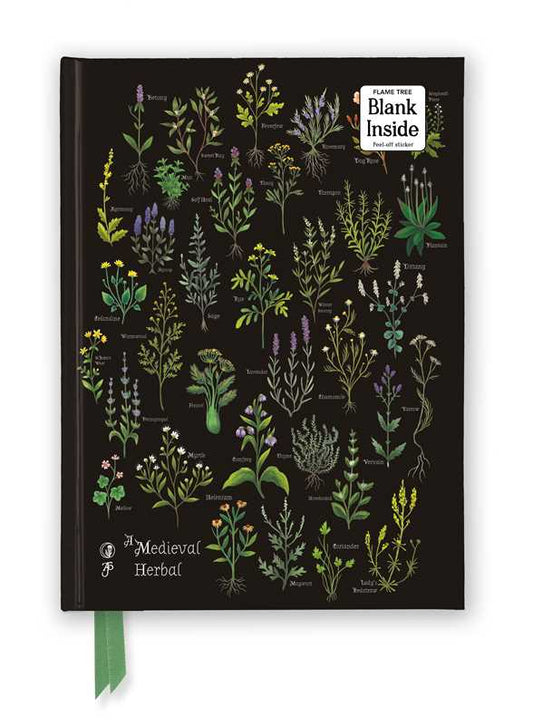 Anna Stead: A Medieval Herbal Blank Notebook