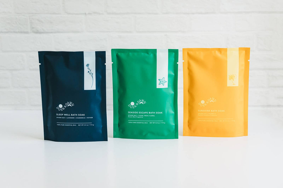 Giften Market - Sleep Well Bath Soak - Epsom Salt + Lavender Salt Pouch
