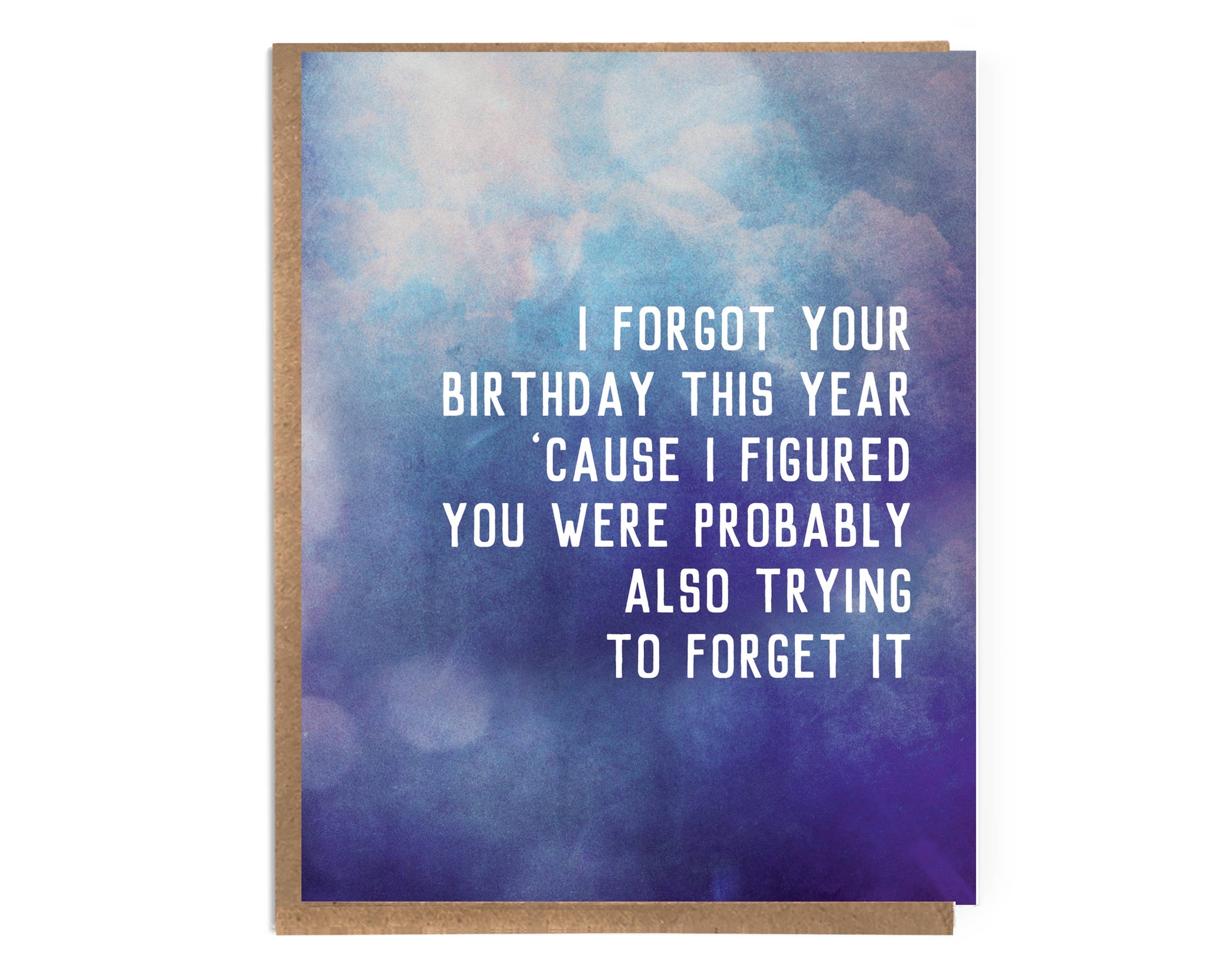 A Zillion Dollars - Funny Belated Birthday Card; Forget Birthday C8379 - Stomping Grounds
