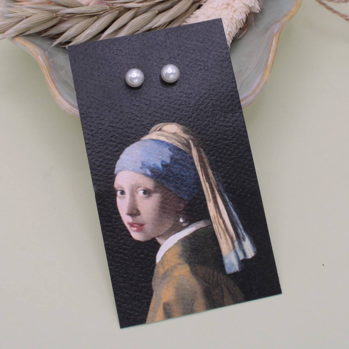 ZAD - The Girl with a Pearl Post Earrings