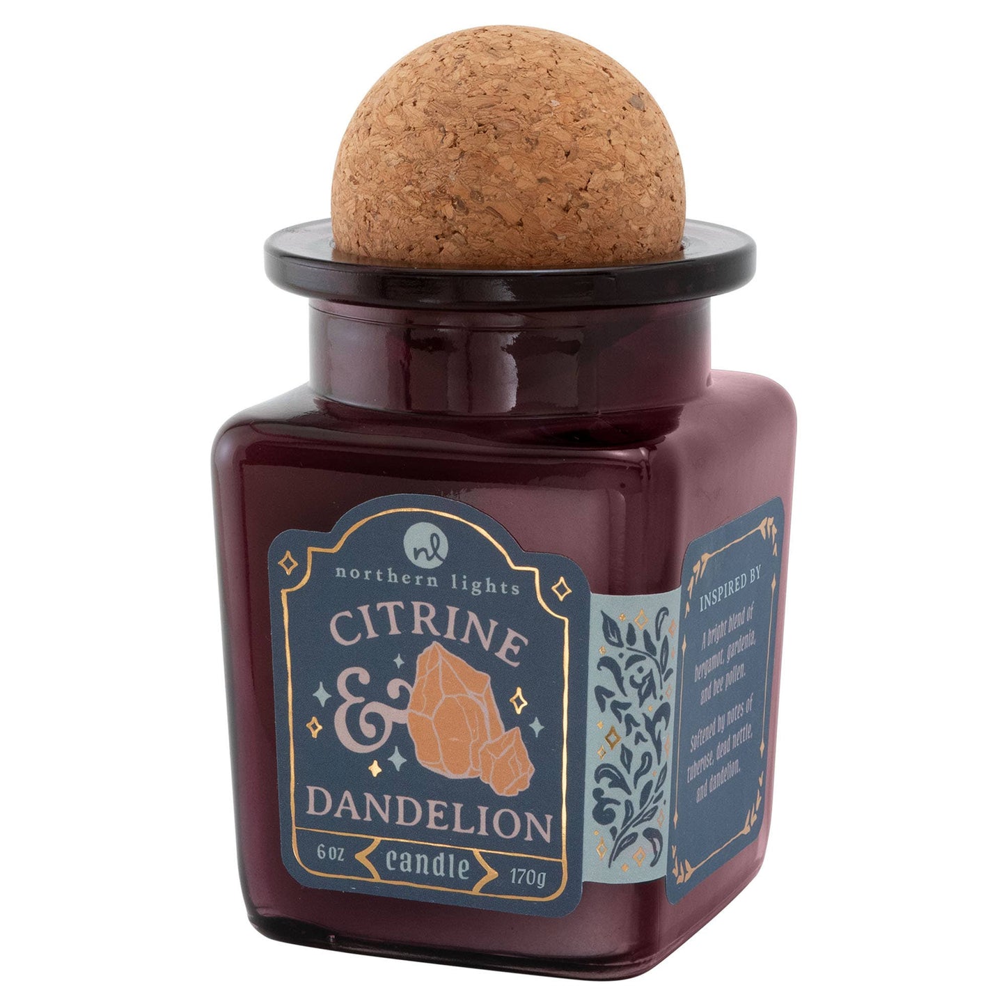 Northern Lights - Curiosity Candle: Citrine & Dandelion - Stomping Grounds