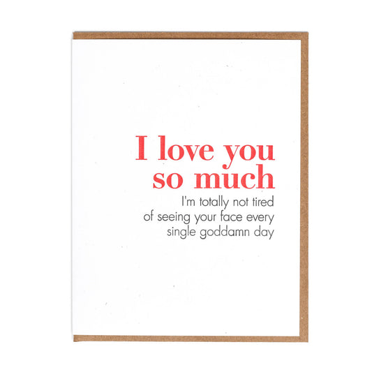 Lady Pilot Letterpress - Not Tired Greeting Card - Stomping Grounds