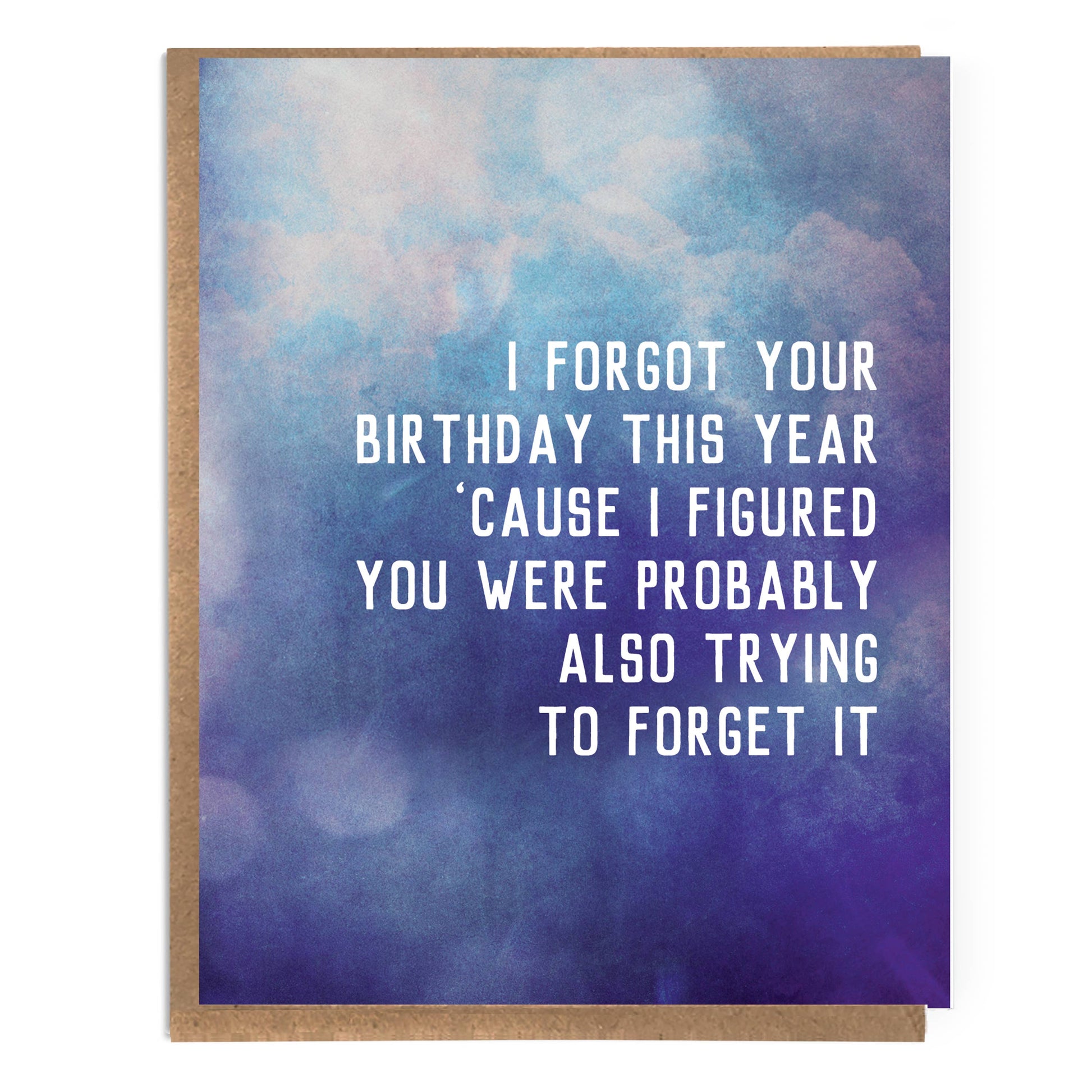 A Zillion Dollars - Funny Belated Birthday Card; Forget Birthday C8379 - Stomping Grounds