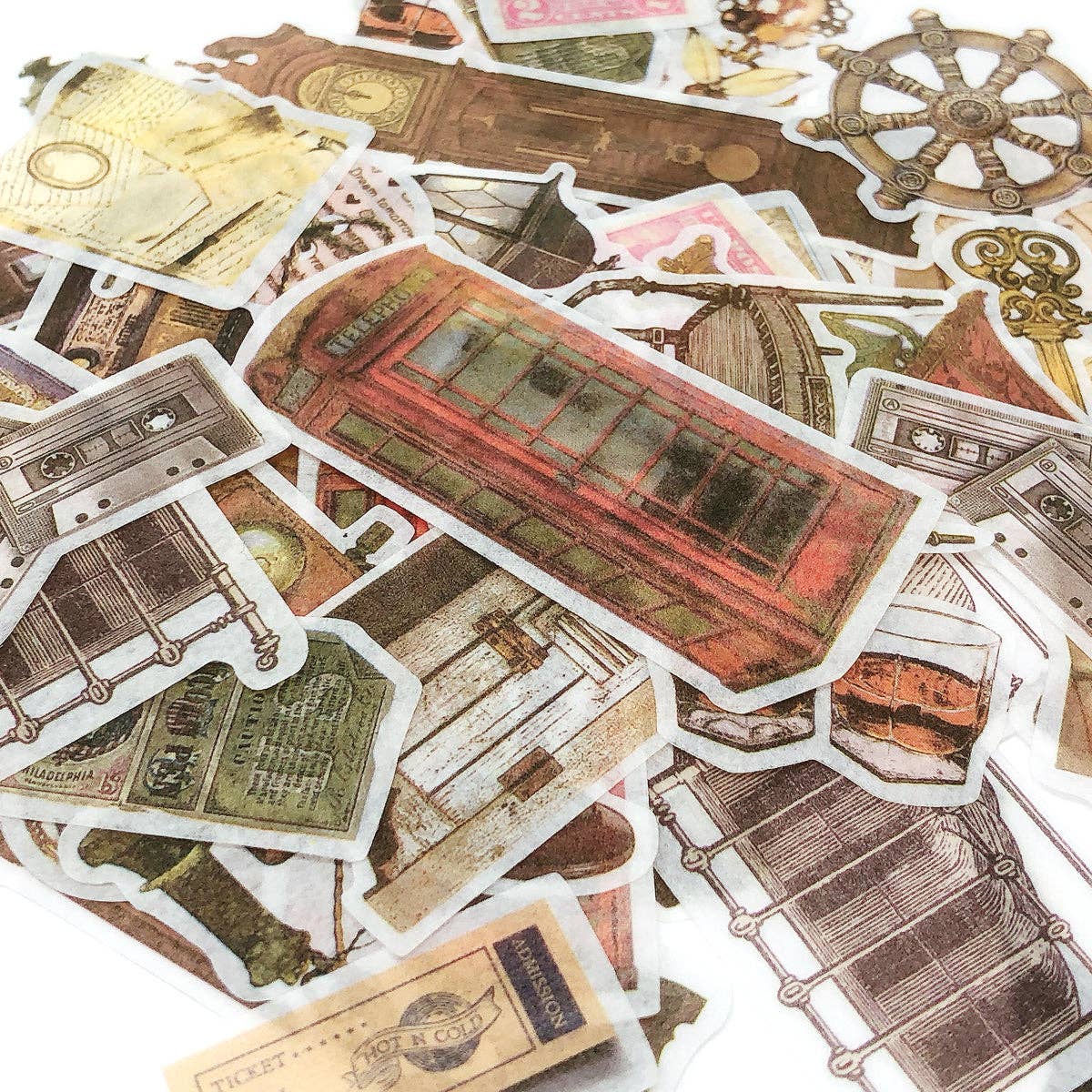 Wrapables.com - Wrapables Decorative Scrapbooking Washi Stickers, (60 pcs): Butterflies