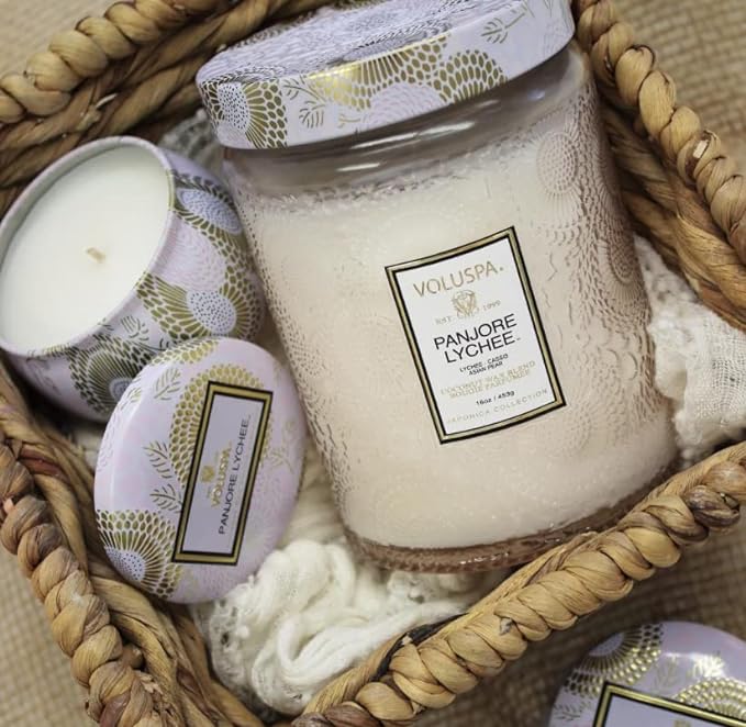 Panjore Lychee - Voluspa large jar candle