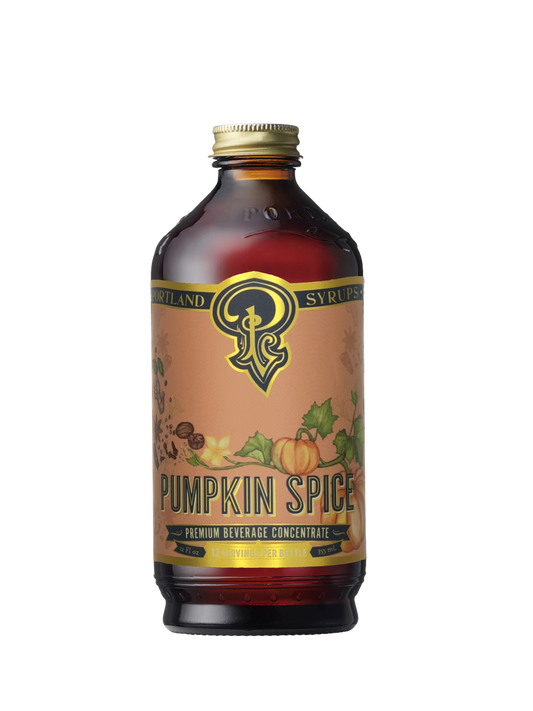 Portland Syrups - Pumpkin Spice Syrup 12 oz - coffee, tea, cocktail mixer