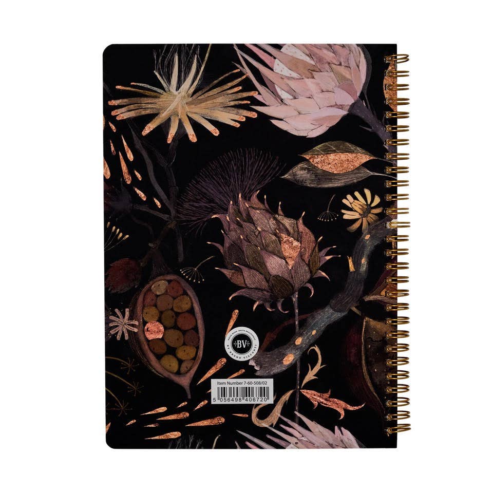 BV by Bruno Visconti - Spiral Notebook Night Flowers