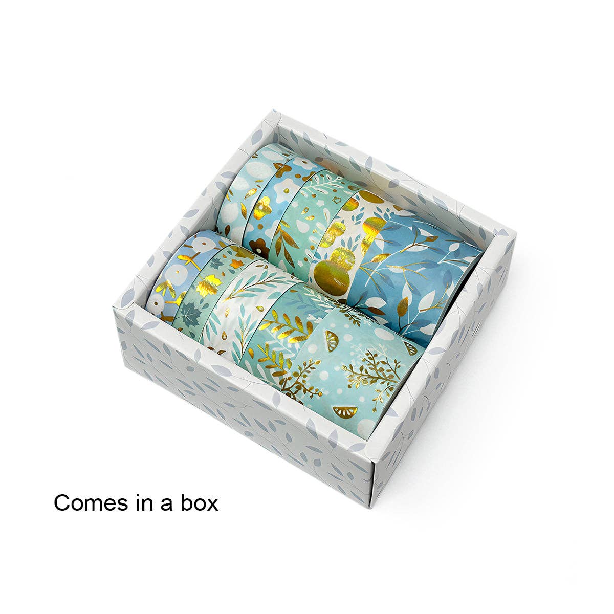 Wrapables.com - Wrapables Decorative Gold Foil Washi Tape Box Set for Arts & Crafts, Scrapbooking, Stationery, Diary (10 Rolls): Gold Embellishment