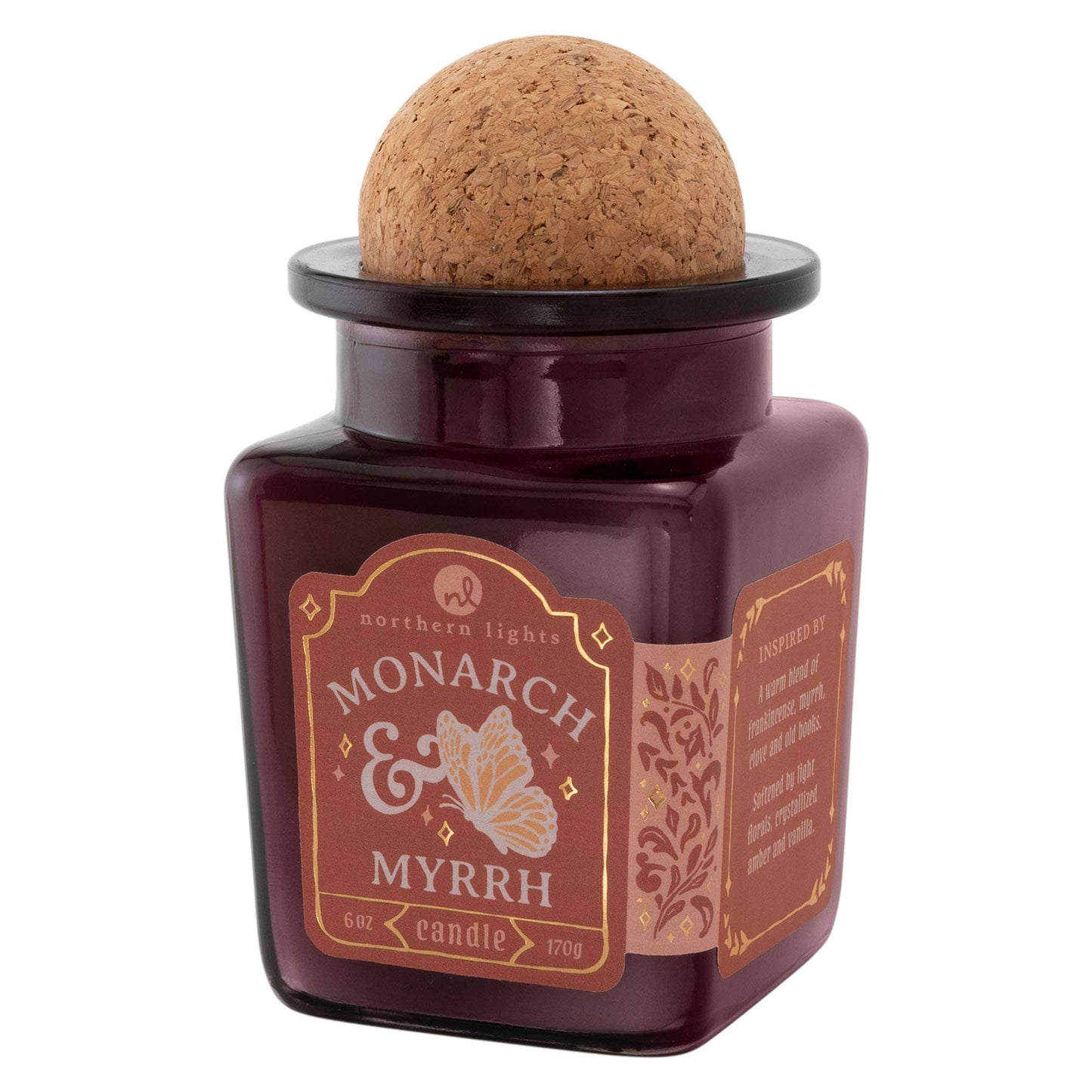 Curiosity Candle: Monarch & Myrrh - Northern Lights