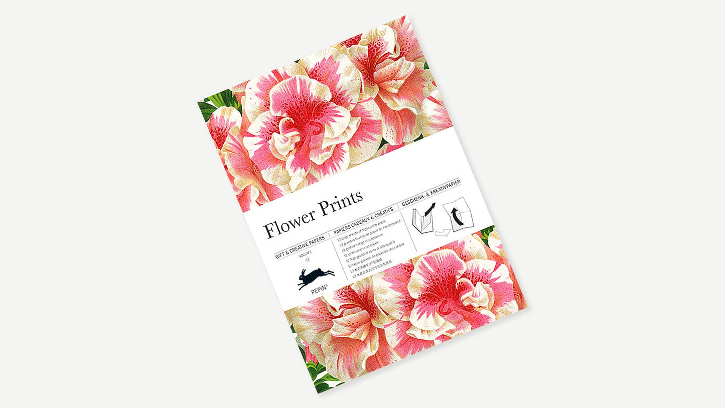 Pepin Press - Flower Prints Gift & Creative Paper Book