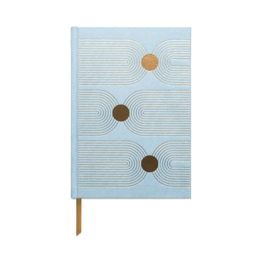 Suede Journal - Arch Dot Blue