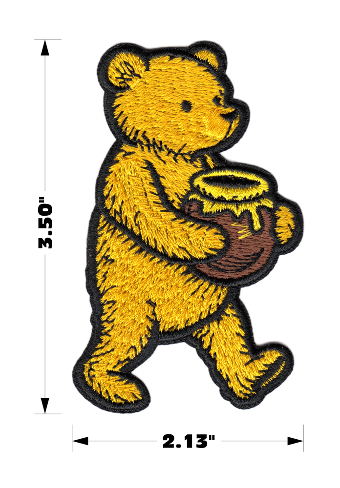 Patch - Winnie The Pooh Holding Honey Pot Children's Book Art