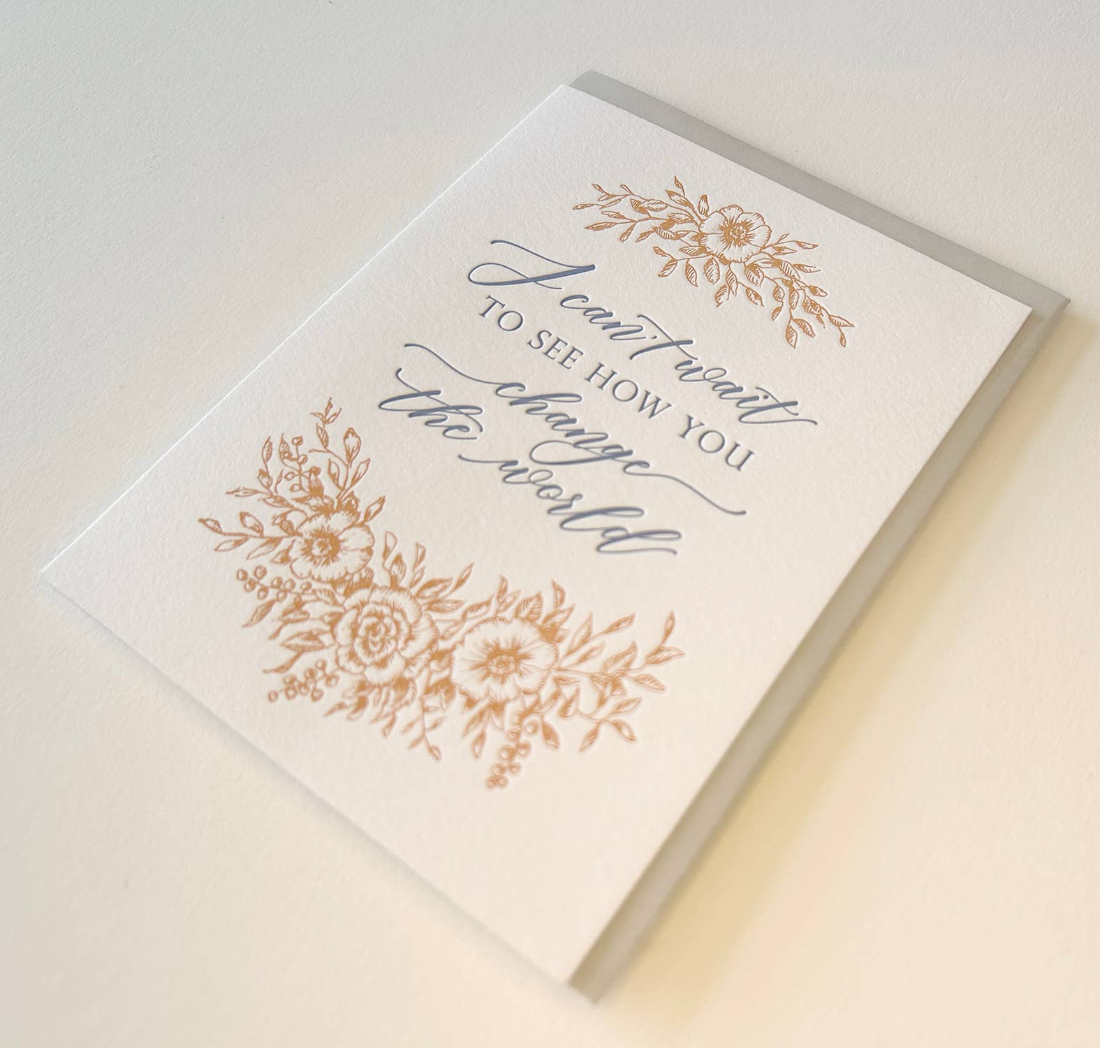 Rust Belt Love Paperie - Change The World Letterpress Greeting Card - Stomping Grounds