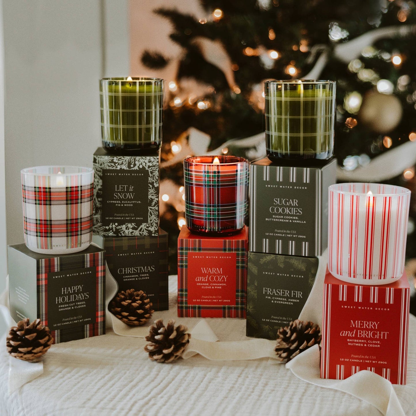 Sweet Water Decor - *NEW* Let It Snow 12 oz Boxed Soy Candle - Christmas Decor