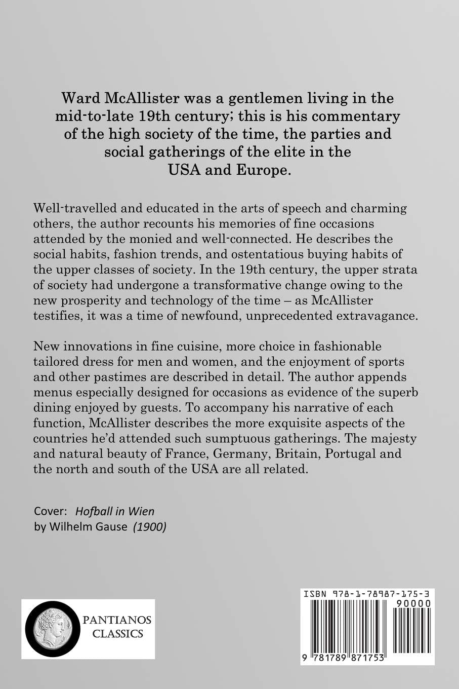 Society As I Have Found It by Ward McAllister