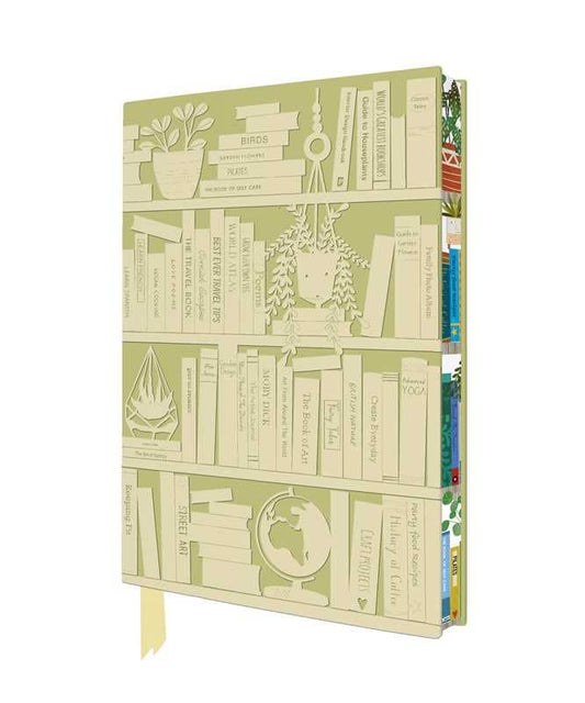 Georgia Breeze: Bookshelves Artisan Art Notebook: Notebook / blank book; 176 pages