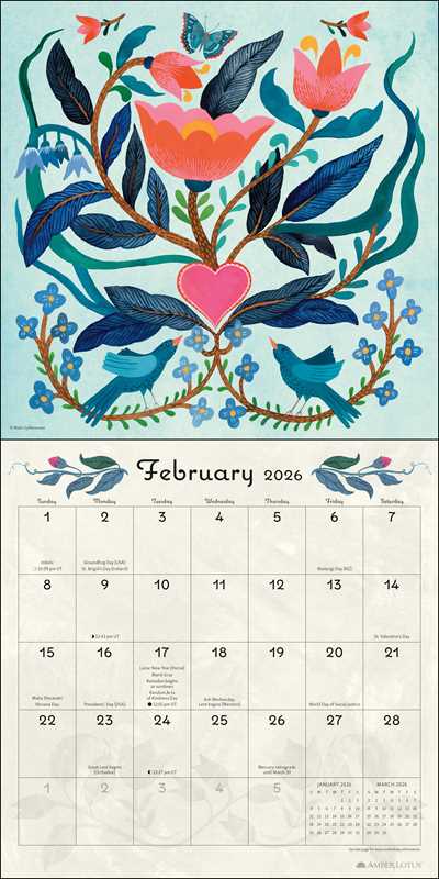 Simon & Schuster - Flora & Fauna 2026 Wall Calendar by Malin  Gyllensvaan: Calendar; 24 pages / English