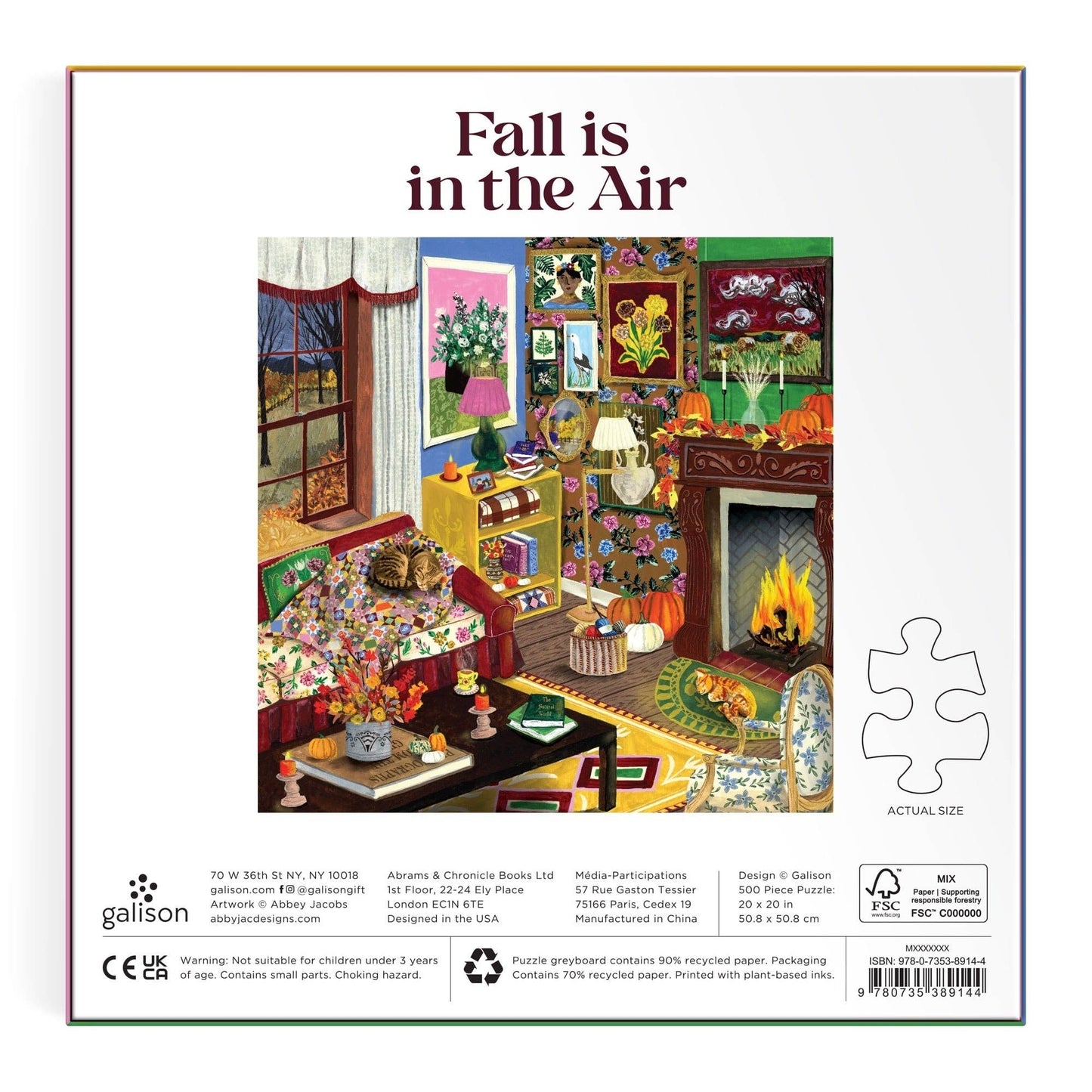Chronicle Books - Fall is in the Air 500 Piece Puzzle
