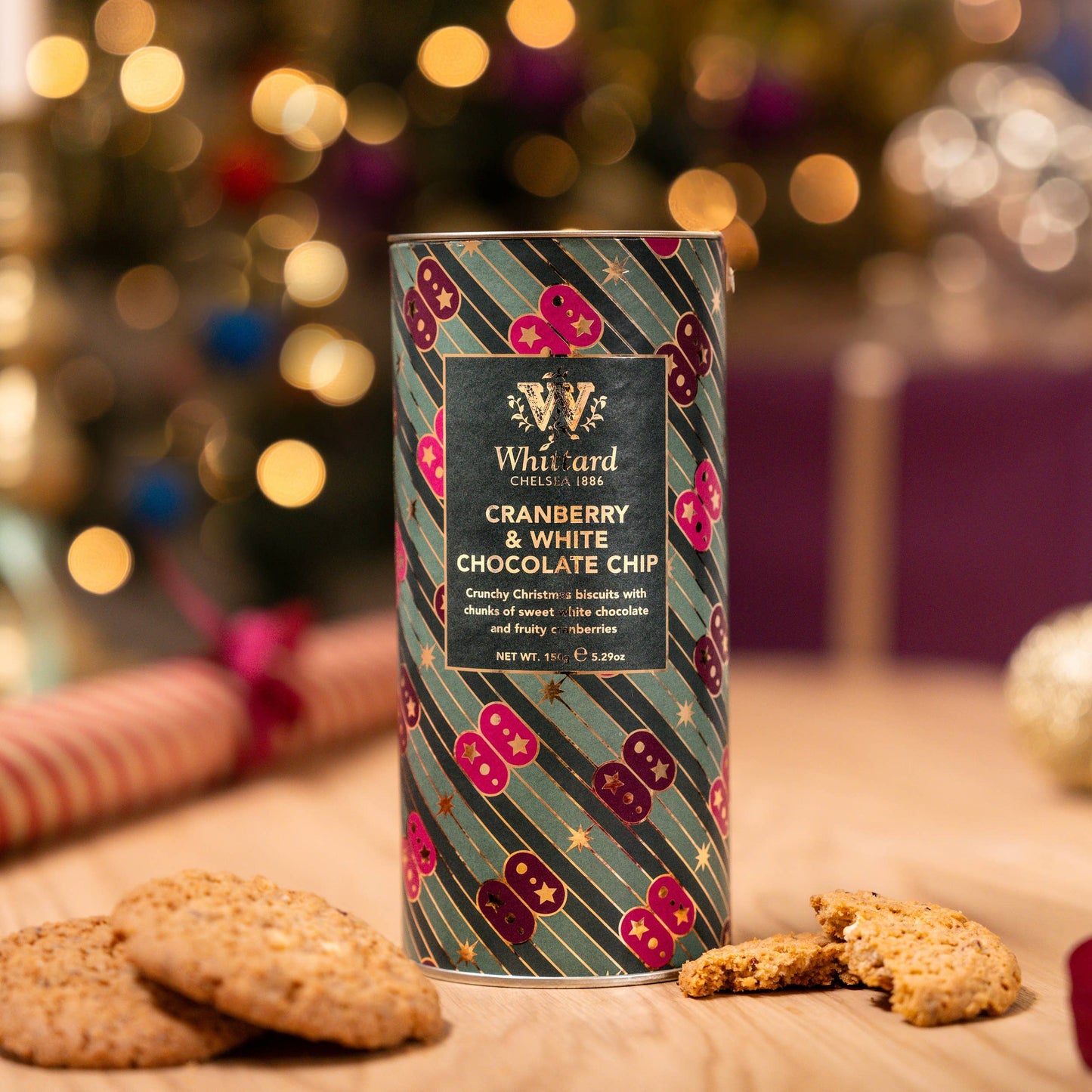 Whittard of Chelsea - All Butter Cookies Cranberry & White Chocolate 150g