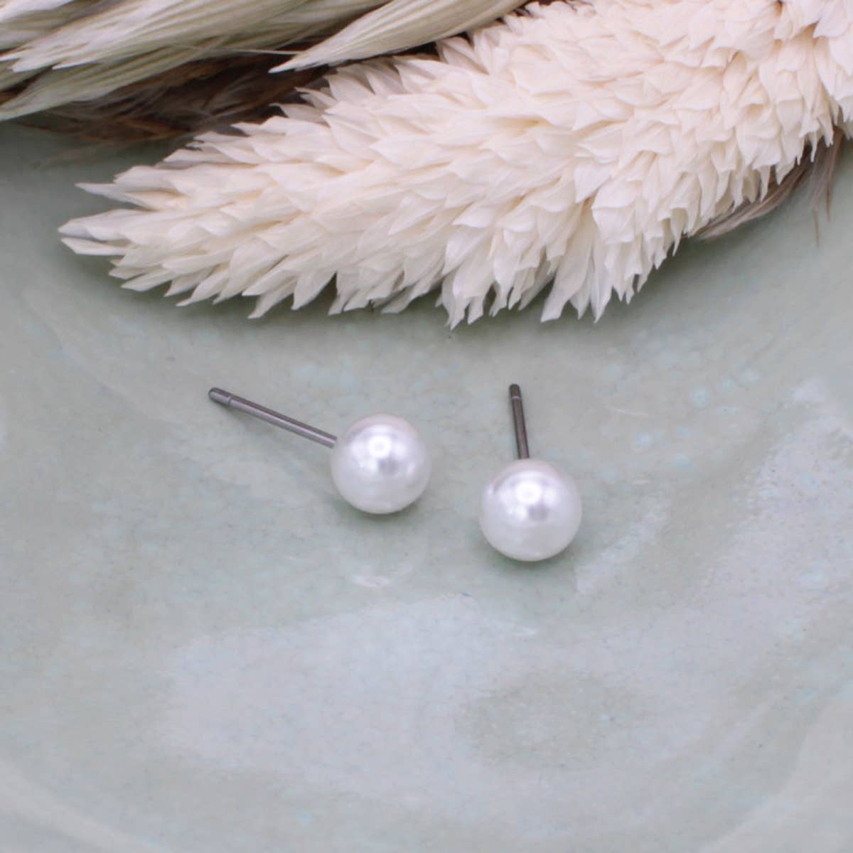 ZAD - The Girl with a Pearl Post Earrings